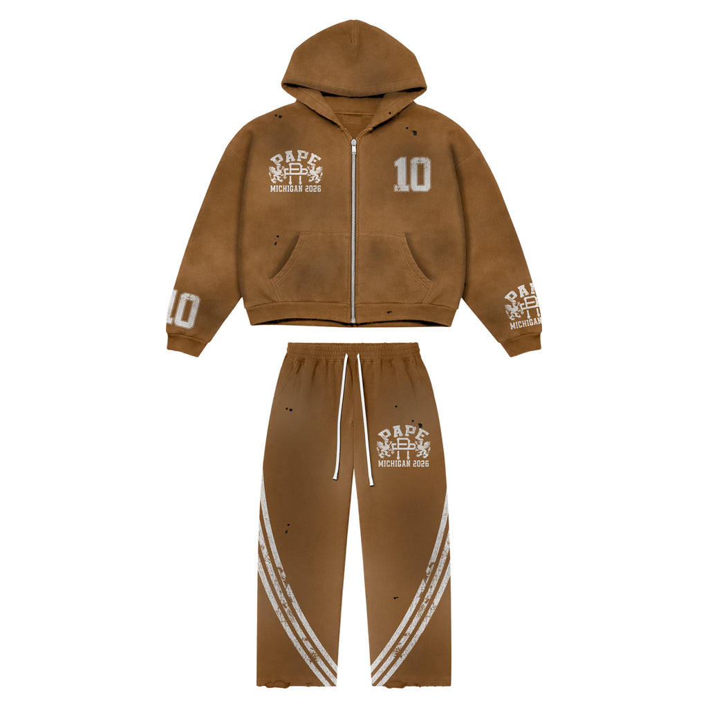 NPM “PAPE” Spring Jogging set (light brown)