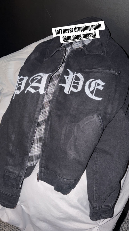 NPM “PAPE” Rhinestone Vintage Jackets (black)