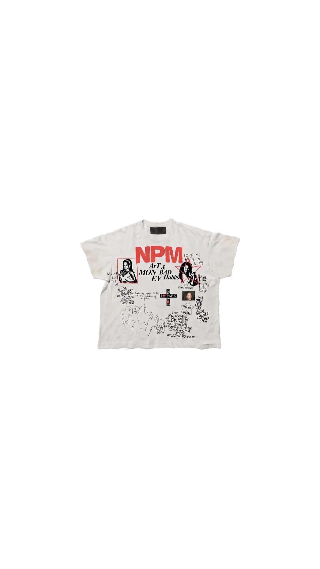 NPM “Graffiti” Cropped tee